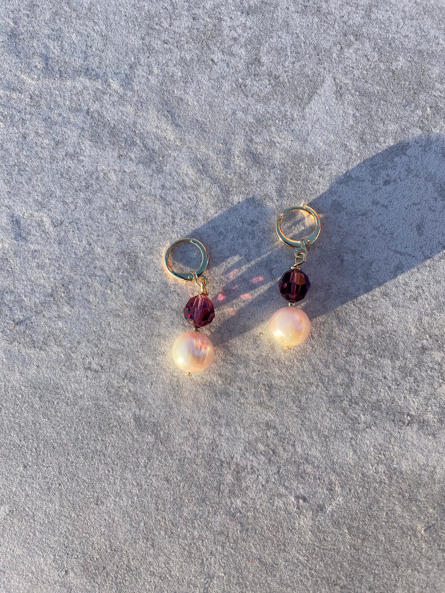 Swarowski pearl earrings