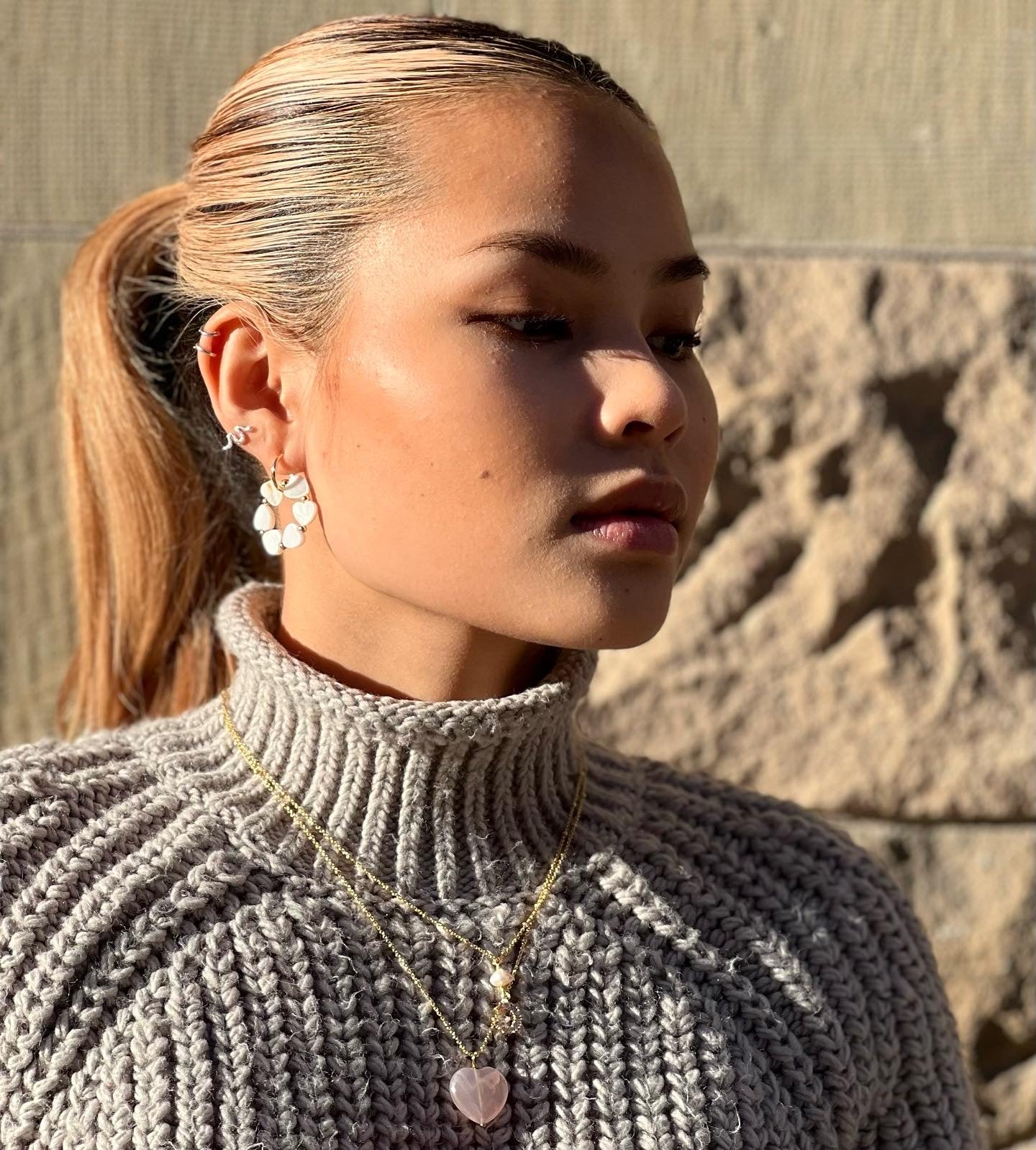 Molly heart earrings