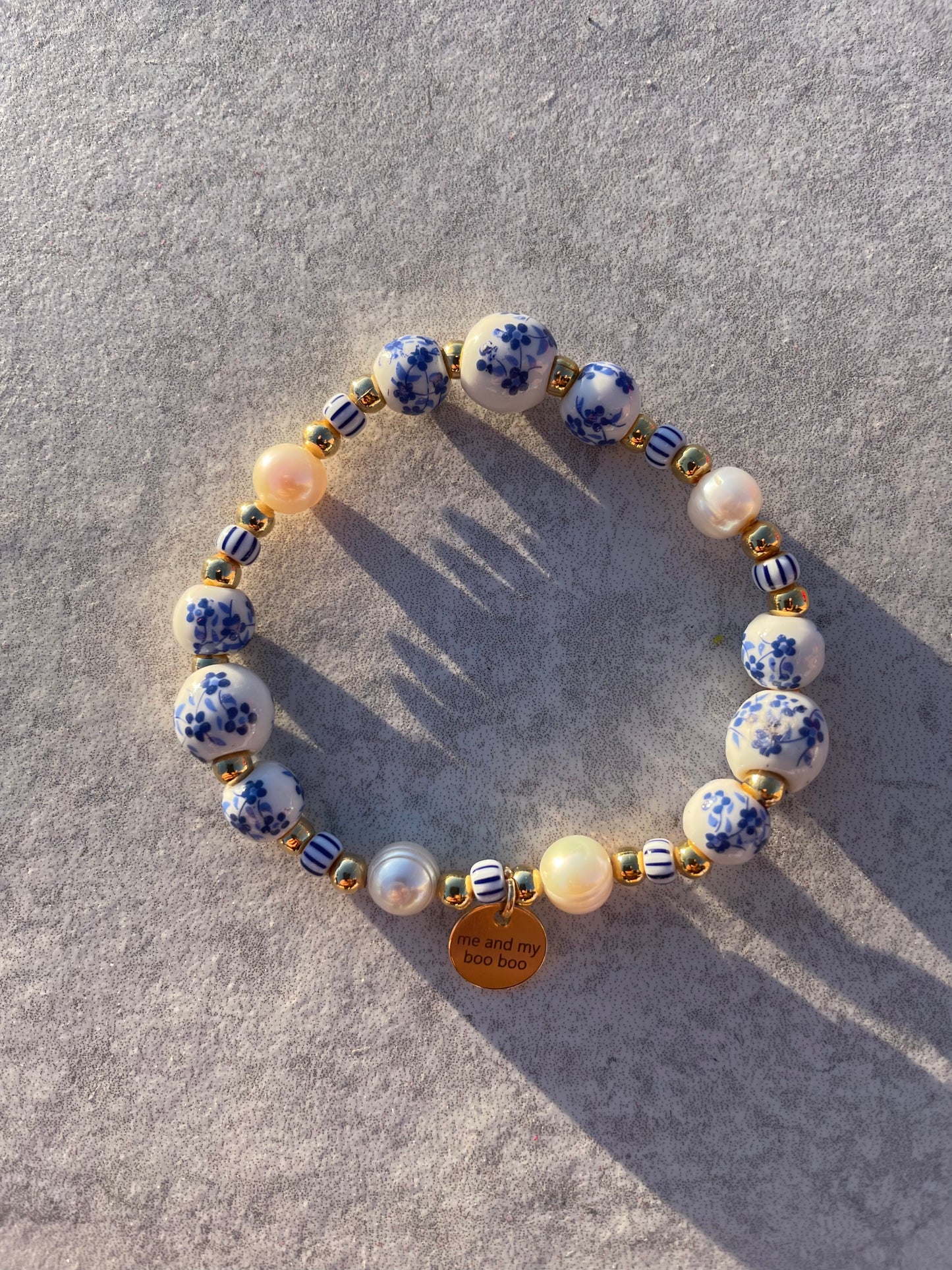 Rosie hand painted floral bracelet