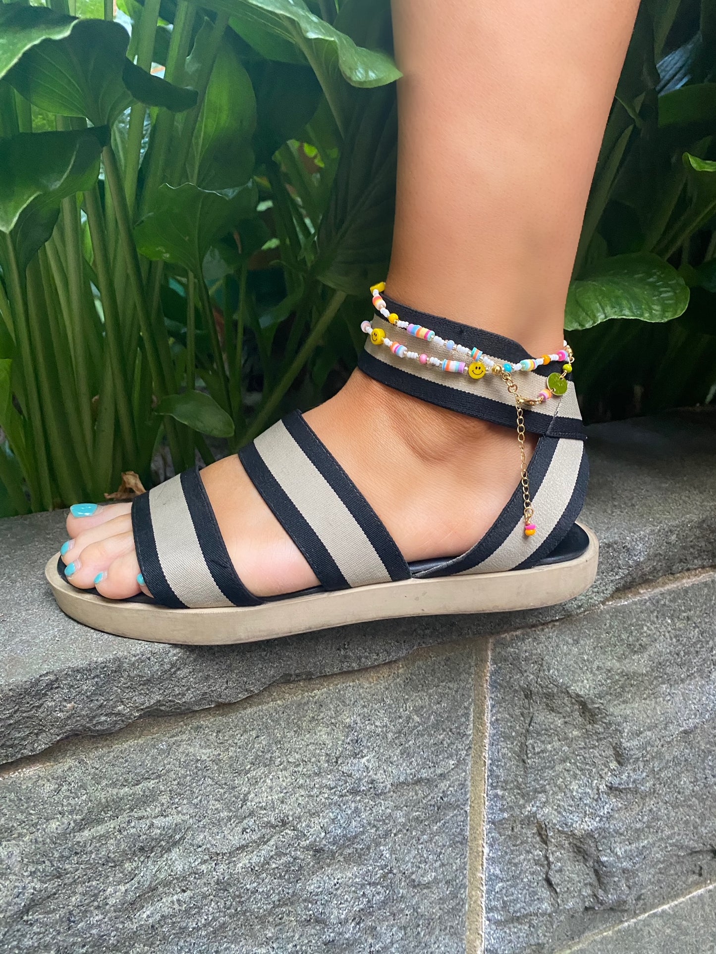 Smiley anklet