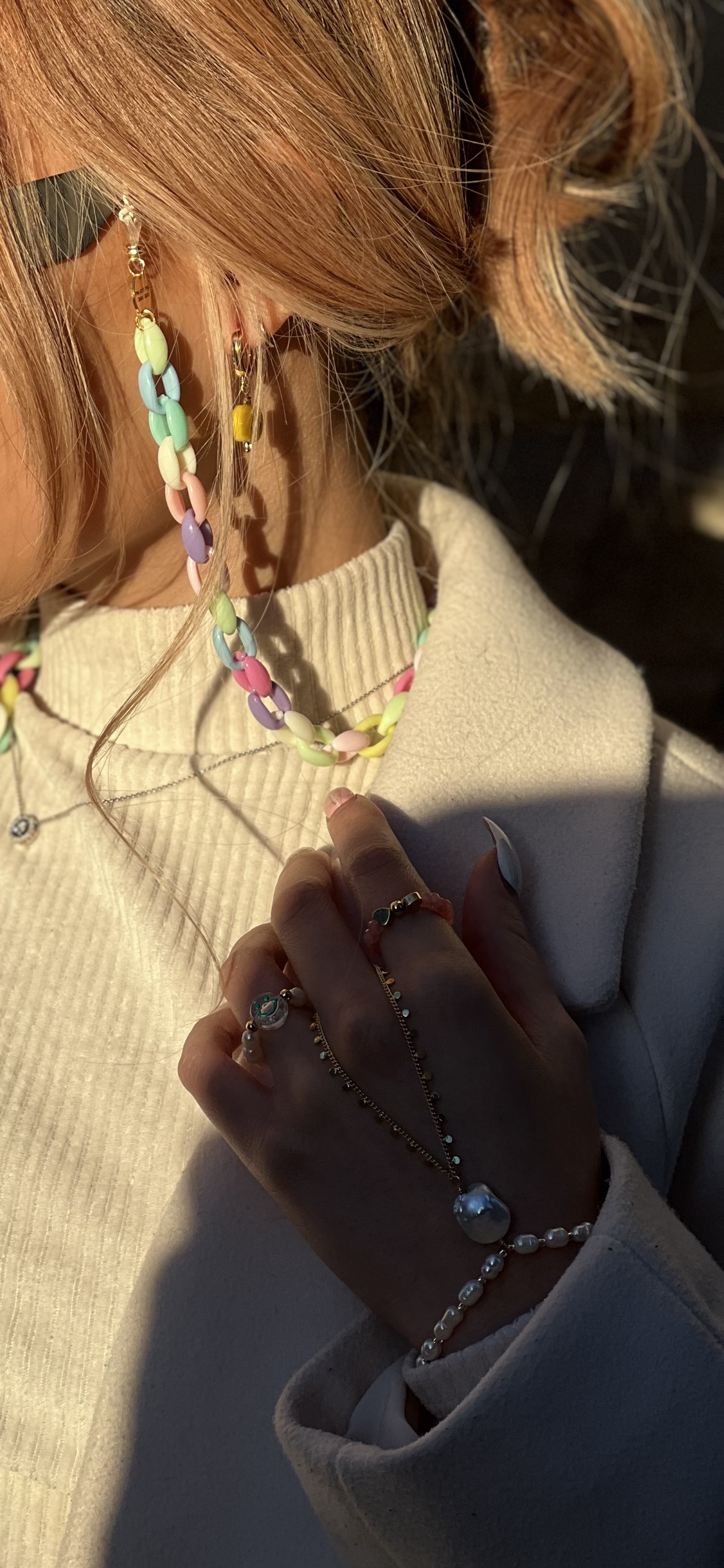 Smiley freshwater pearl ring