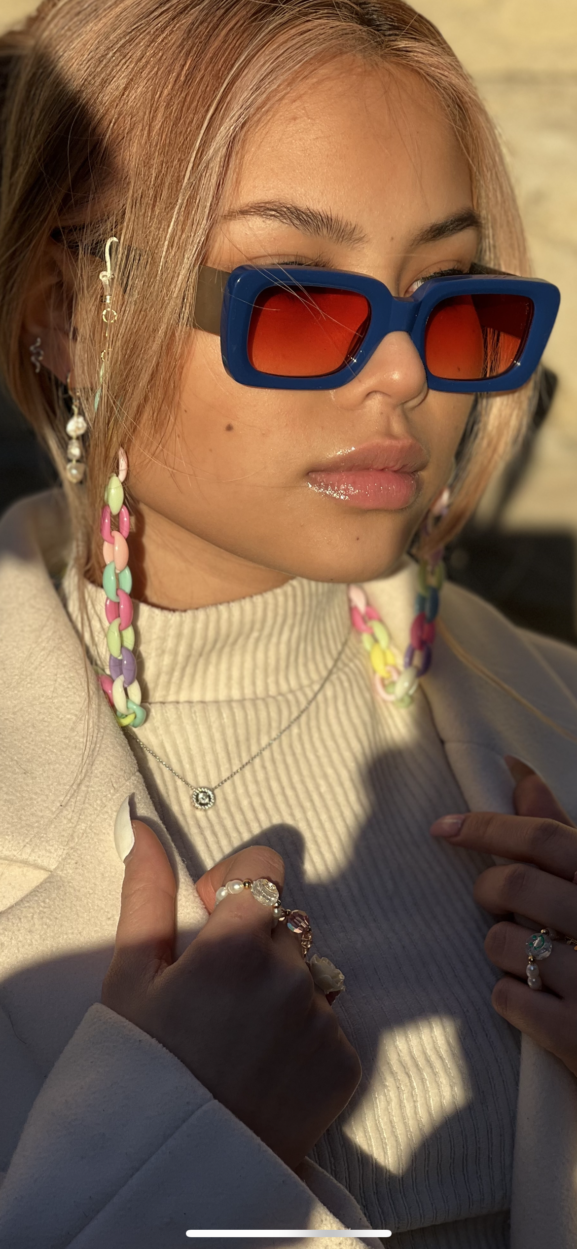 Triple the fun Keishi earrings