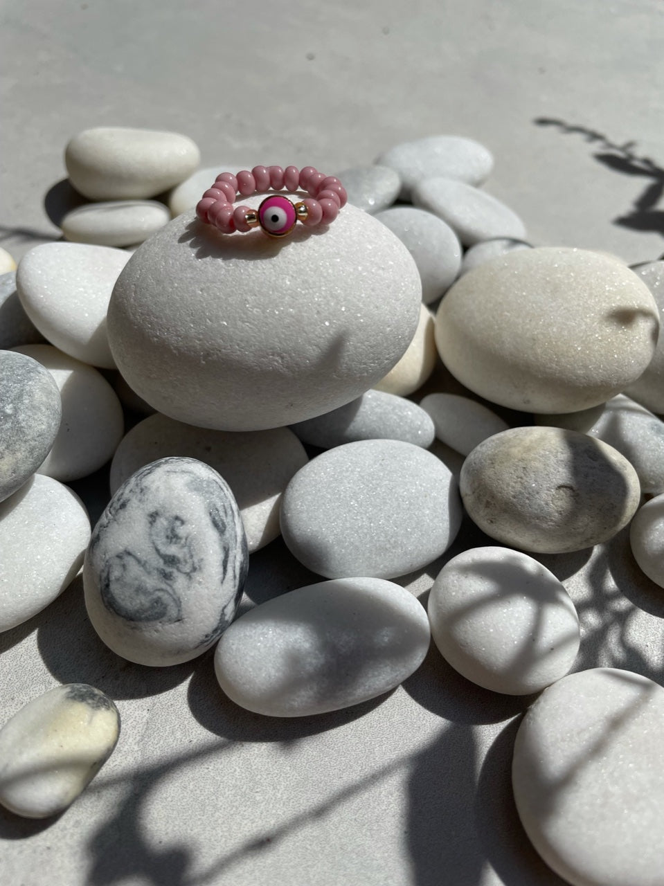 Evil eye pastell ring