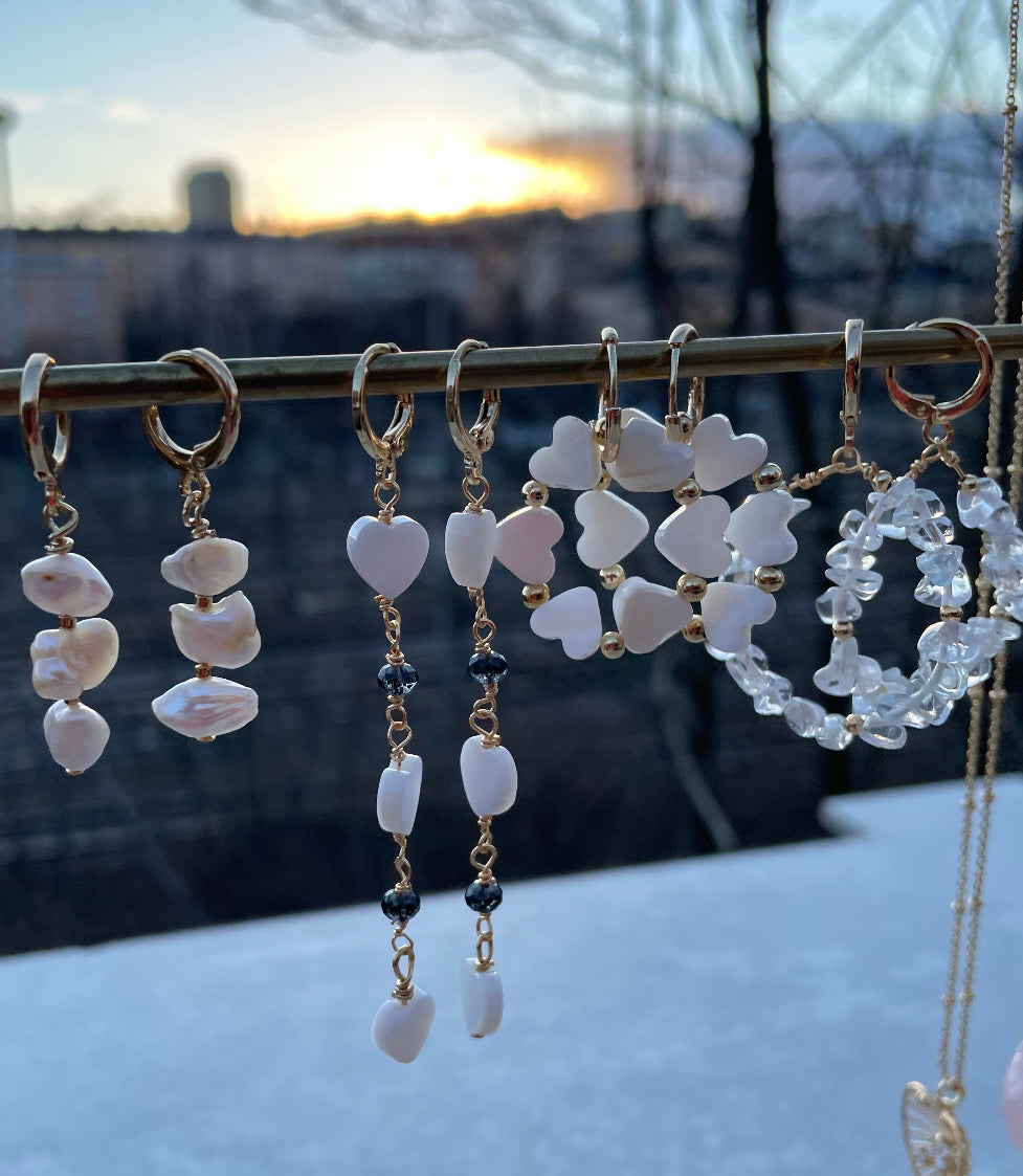 Molly heart earrings