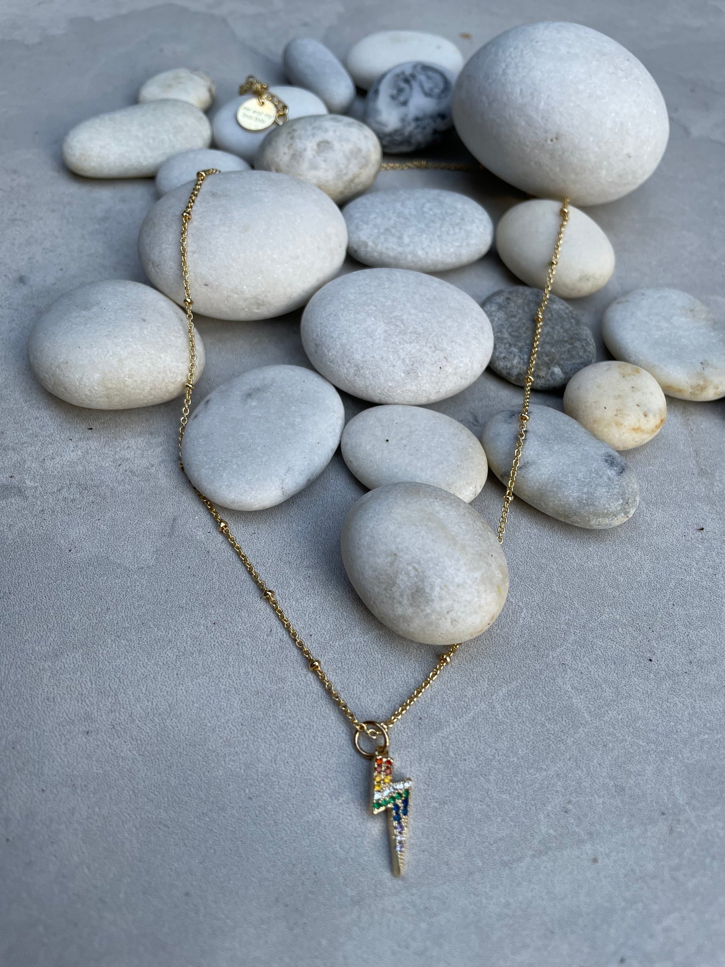 Pride lightning necklace