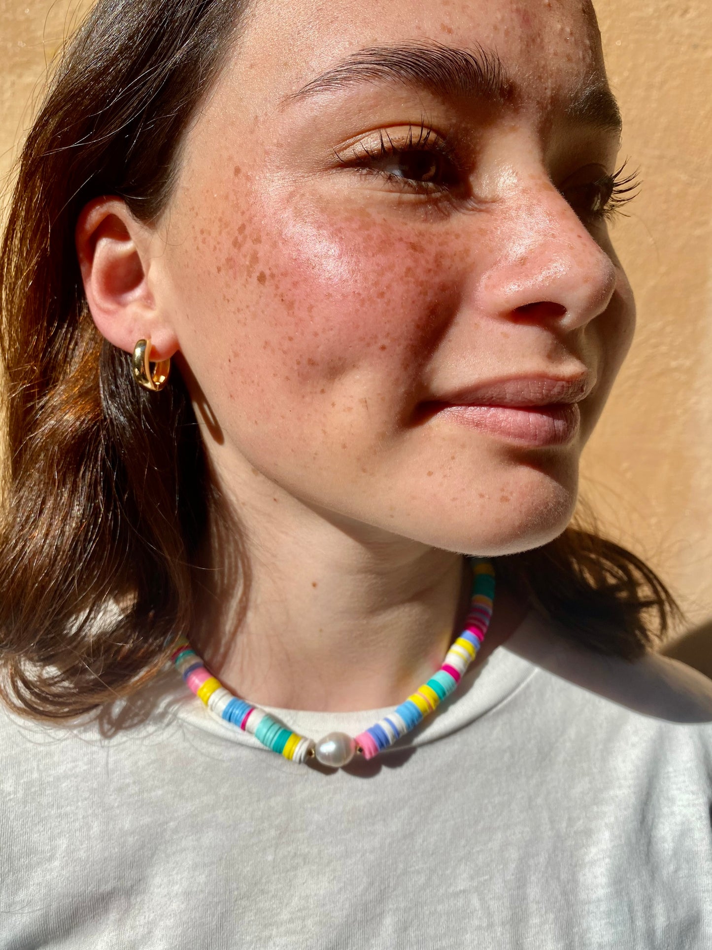 Bon Bon big pearl choker necklace