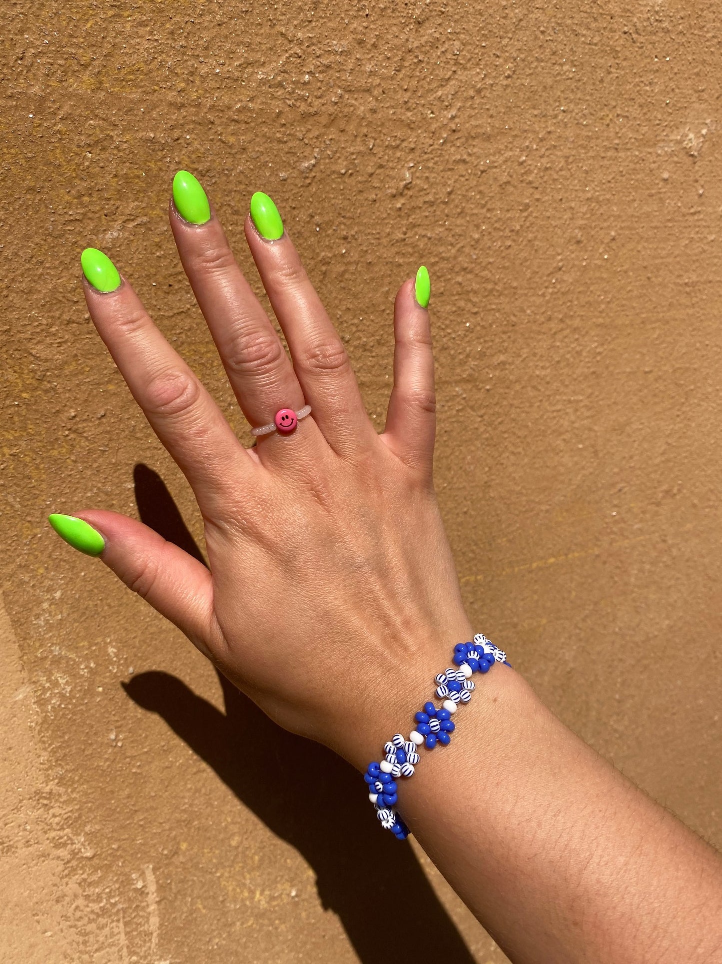 Blue sailor flower bracelet