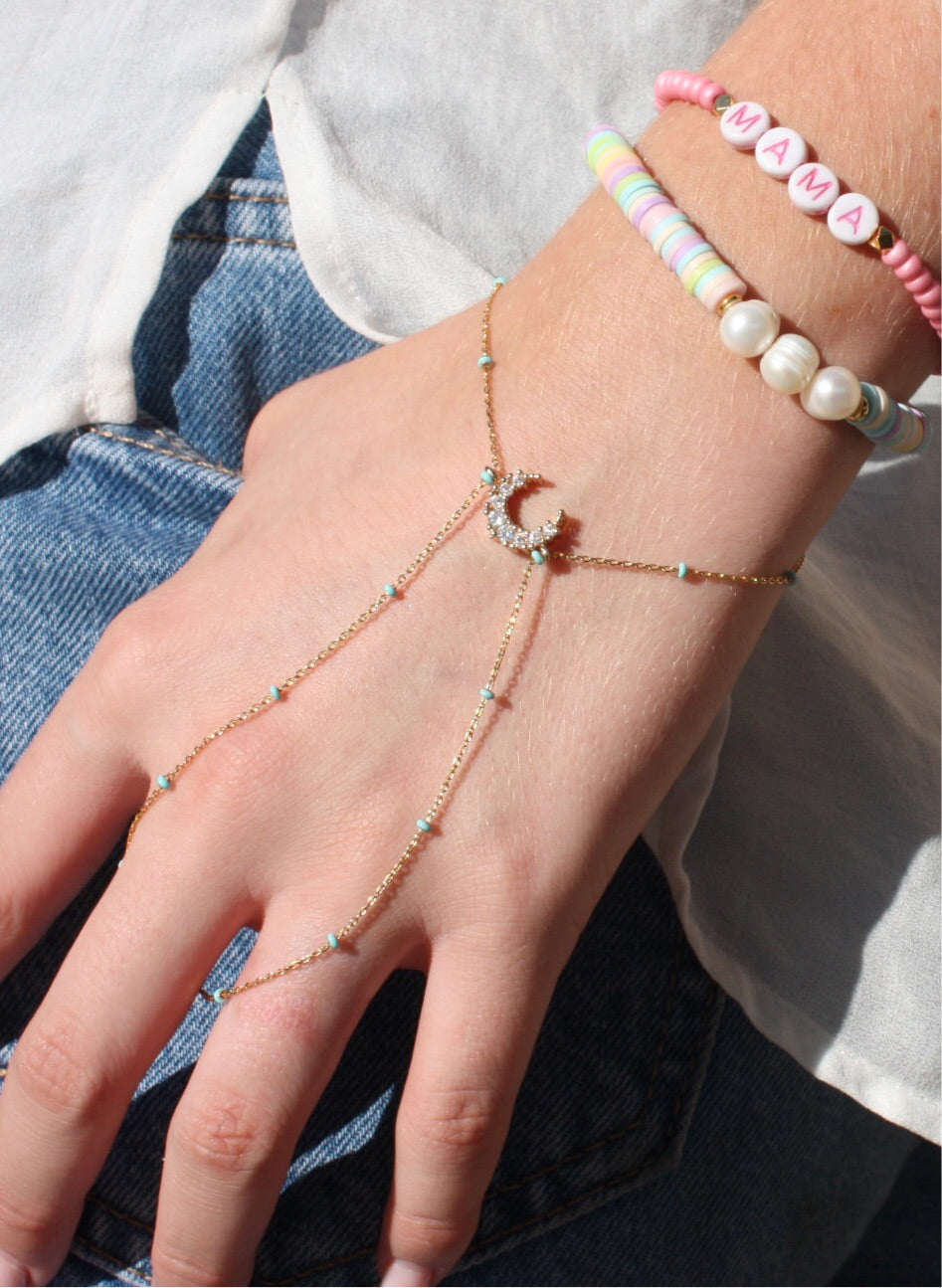 Crystal Moon hand jewelry