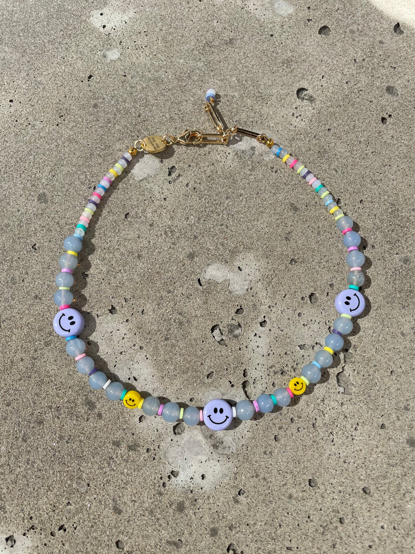 Cloudy smiley necklace