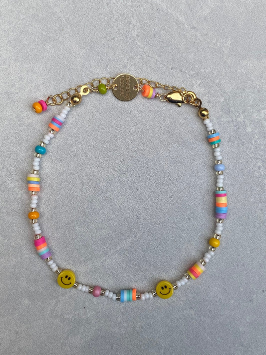 Smiley anklet