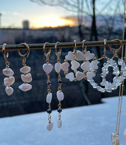 Molly heart earrings