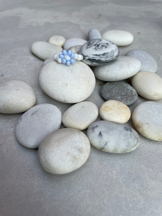 Flower rings - set of two