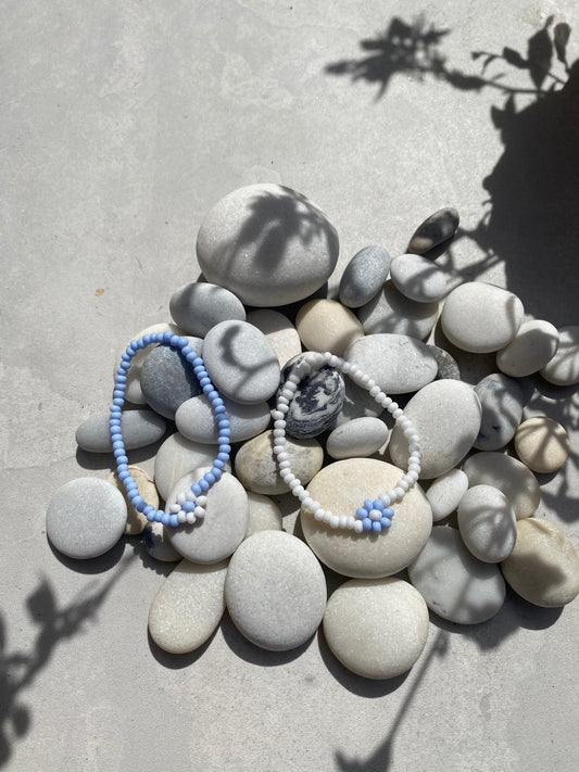 Single flower bracelet - Set of two