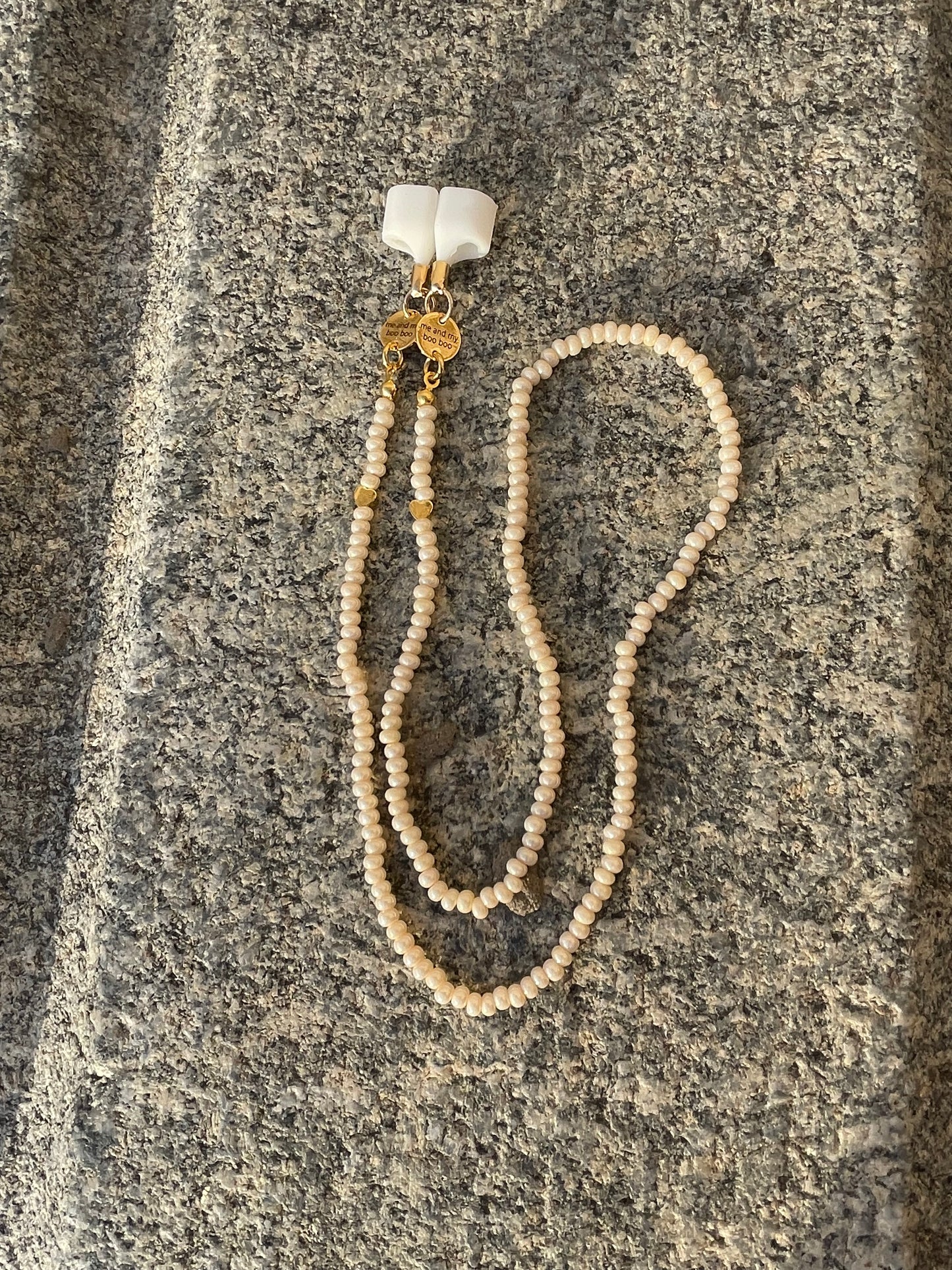 Mini heart airpod chain