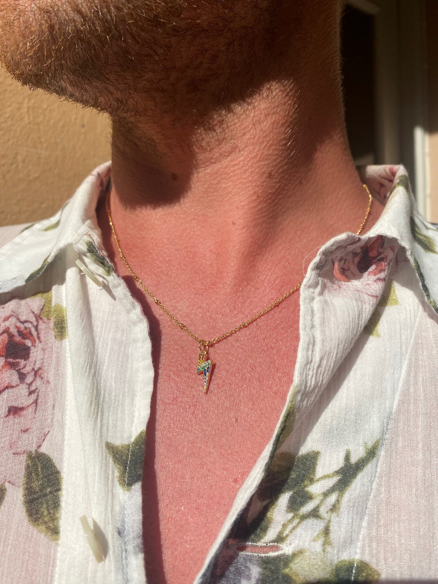 Pride lightning necklace